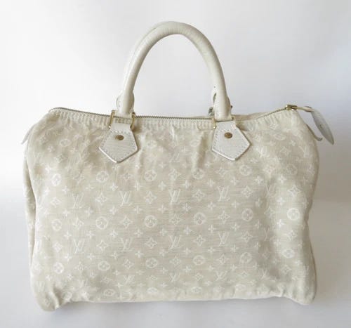 Louis Vuitton Monogram Mini Lin Idylle Speedy 30  Hand Bag #42974 - Picture 1 of 24
