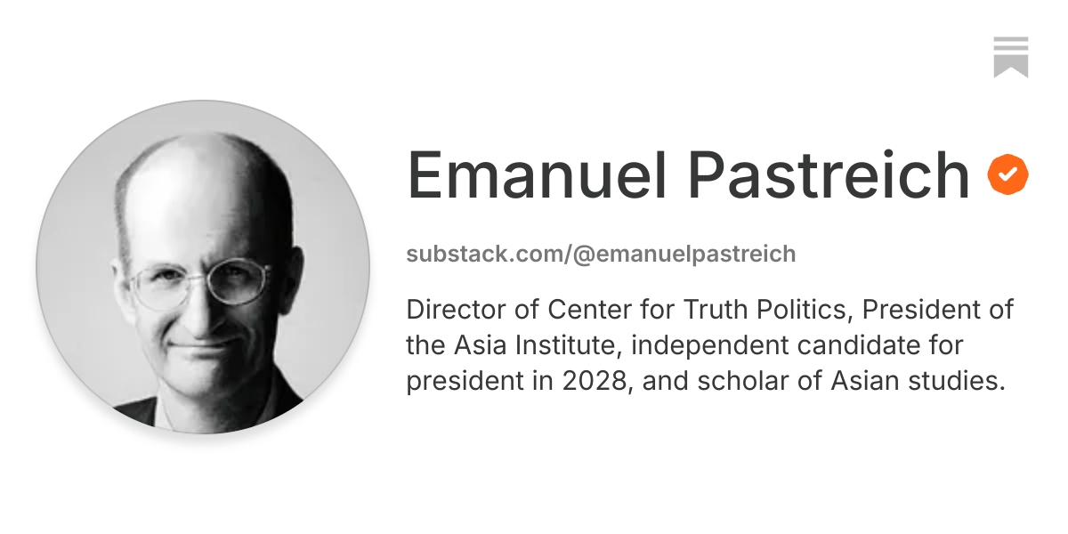 Emanuel Pastreich | Substack