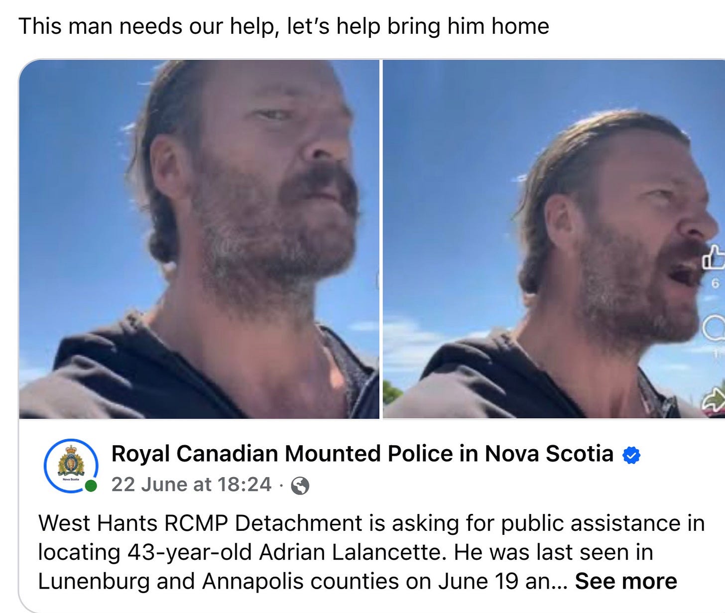 Missing: From Hants County Nova Scotia