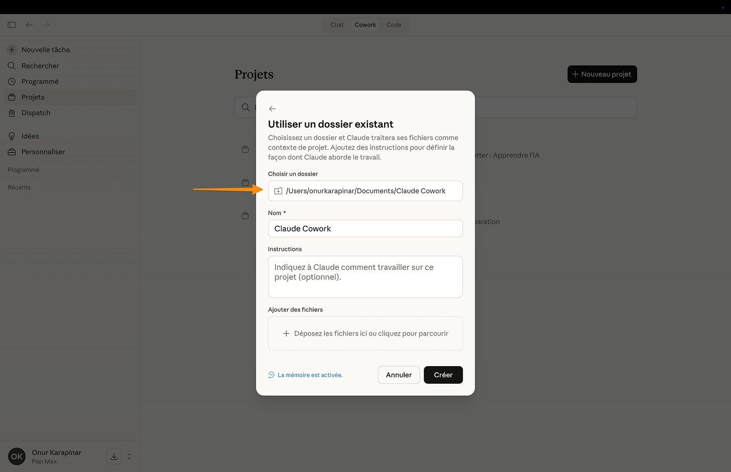 Claude Cowork + Project : Le guide complet pour le configurer en 15 min