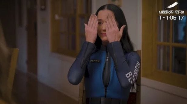 Katy Perry breaks down in tears ahead of Blue Origin flight as fans share  concern - The Mirror US
