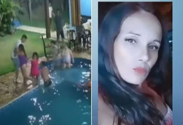 Imagem da noticia Exclusivo: vídeo mostra resgate de noiva que morreu após cair na piscina