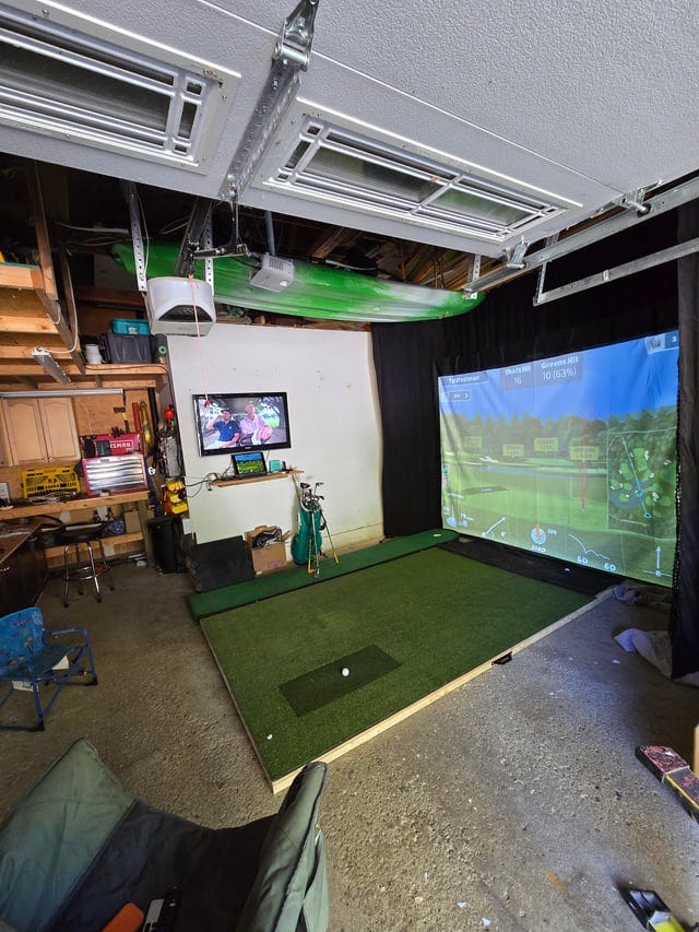 r/Golfsimulator - Working away at this but we hit our first balls today!