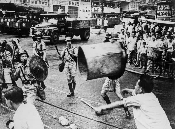 In 1967, Hong Kong's Protesters Were Communist Sympathizers - The New York  Times