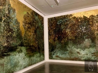 The river Liffey ran through the exhibition