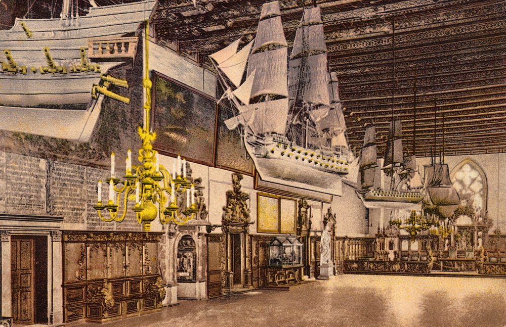 Photograph of the Great Hall, Bremen City Hall.