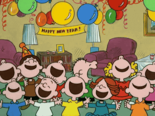 peanuts characters dancing