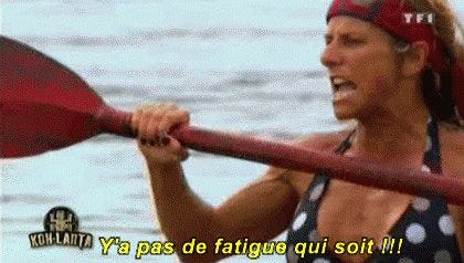 Koh-Lanta on Twitter: "@Napoedou Quelle idée … Comme le dit Sara : dans  #KohLanta « Y'a pas d'fatigue qui soit » ! #FindTheRing  https://t.co/jfKZK6HKyg" / Twitter