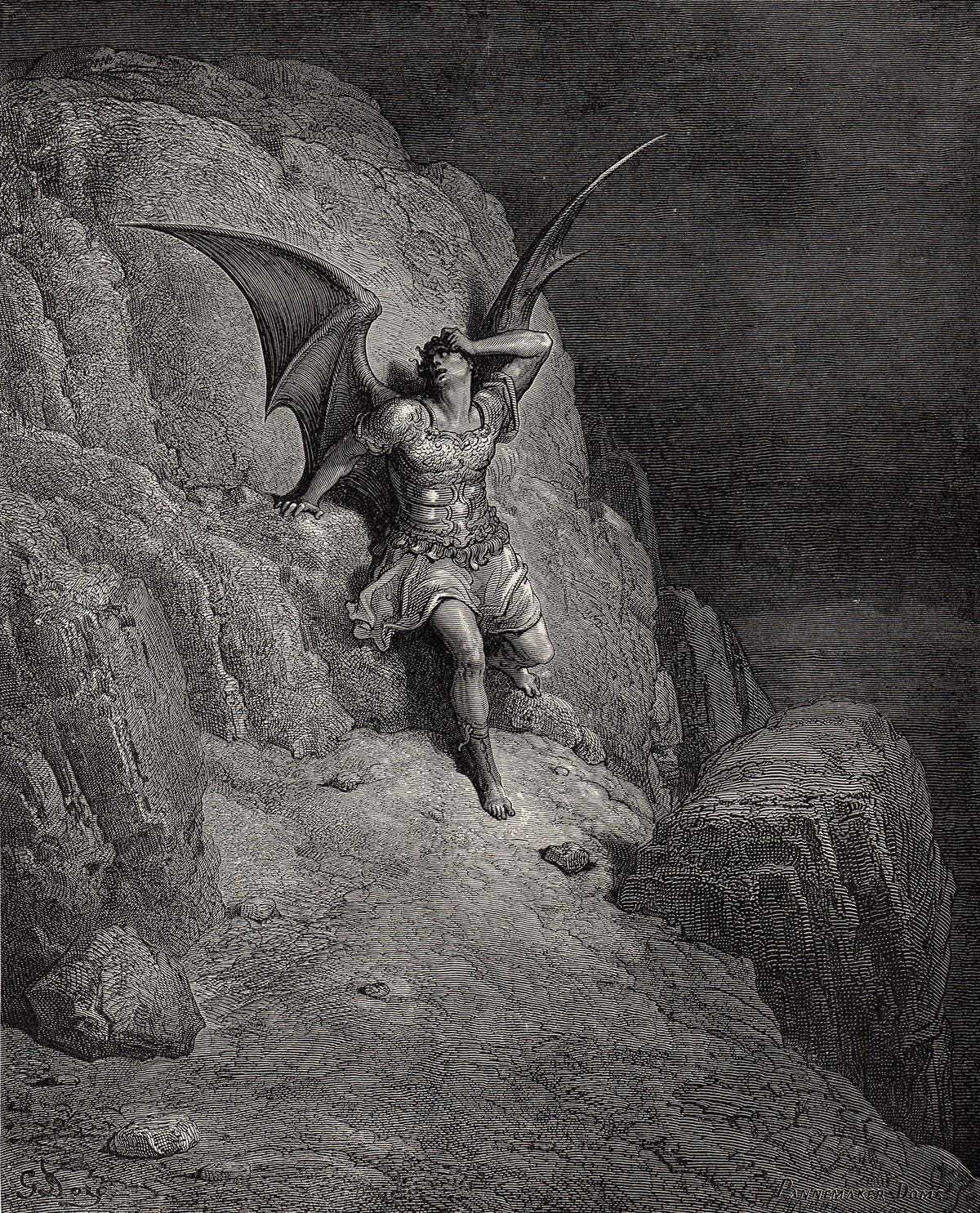 Gustave Doré | Satan's Despair (Milton's Paradise Lost) (1880) | MutualArt