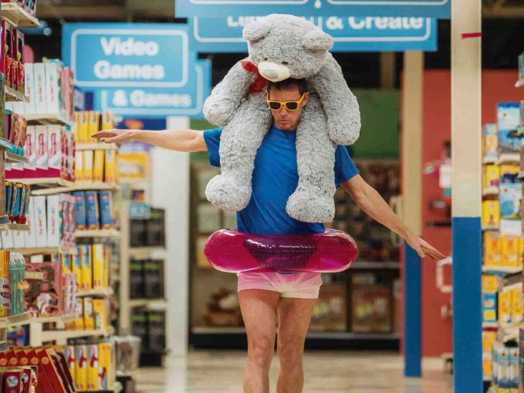 Channing Tatum as Jeffrey Manchester in a still from Roofman (2025).