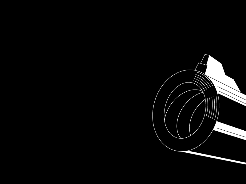 This may contain: a black and white drawing of a jet engine