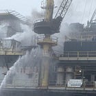 Fire Aboard HABITAT Offshore Gas-Producing Platform Secured