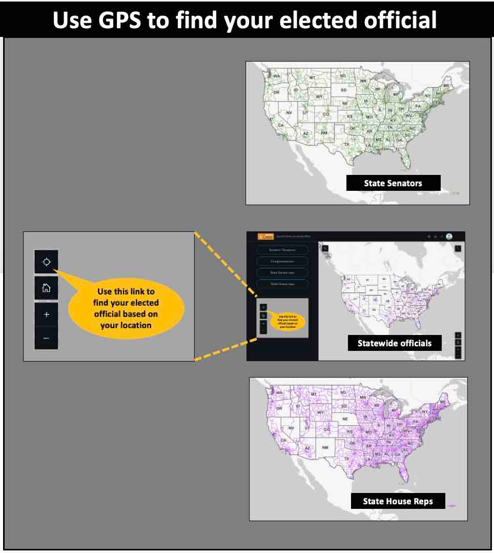 Use GPS to find your elected official