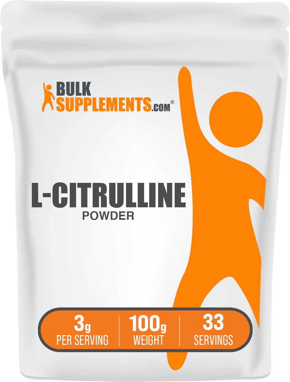 BulkSupplements.com L-Citrulline Powder 100g bag image