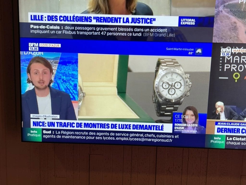 June 2022 - The press reports on a vast trafficking in counterfeit watches dismantled.