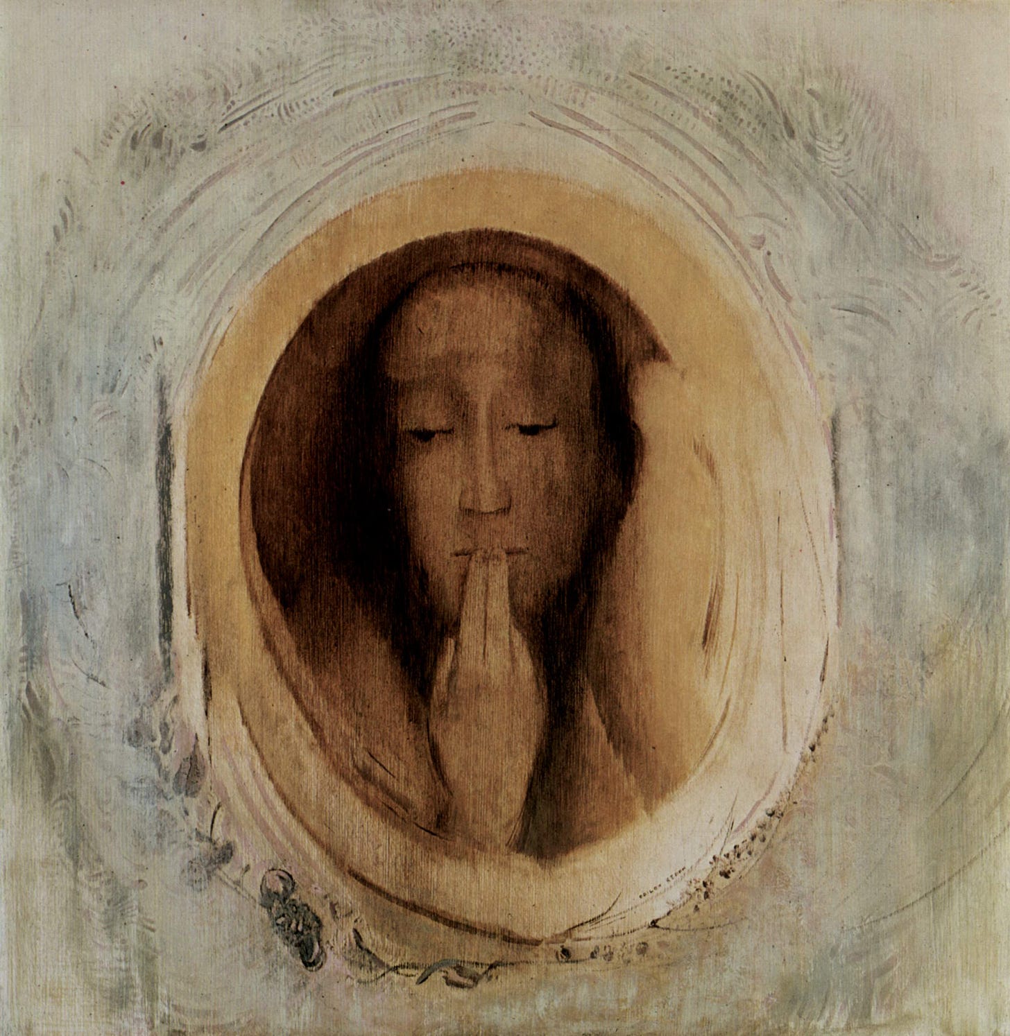 Silence, 1900 - Odilon Redon - WikiArt.org