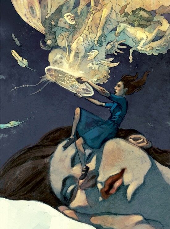 This may contain: an image of a woman sitting on the back of a horse with birds flying around her This may contain: an image of a woman sitting on the back of a horse with birds flying around her