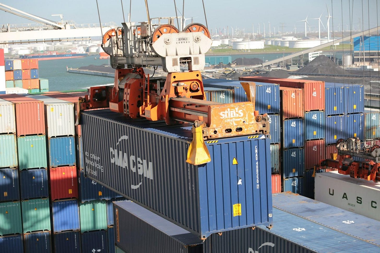 Cargo shipping yard Cargo shipping yard