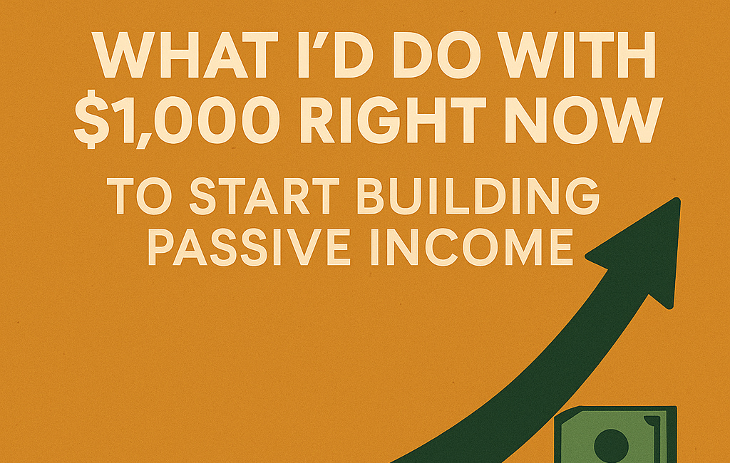 What I’d Do With $1,000 Right Now If I Wanted to Start Building Passive Income