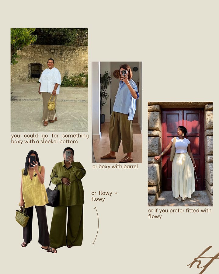 minimalist fashion, shape and proportion, outfit ideas for summer, easy outfit combinations, summer skirt styling