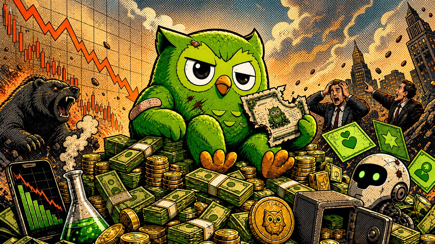 Duolingo After the Crash: Is the Owl Cheap Enough Now?