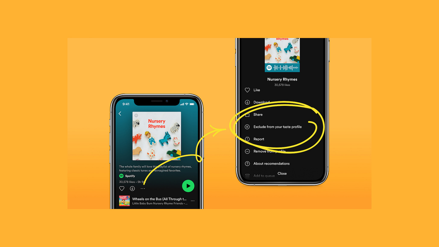 Exclude From Your Taste Profile' Will Make Your Personalized  Recommendations Even Better — Spotify