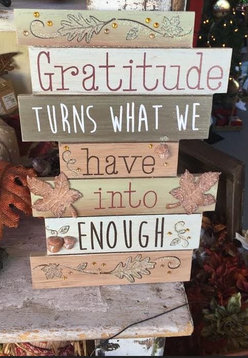 gratitude enough gratitude enough