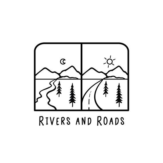 Rivers and Roads Sticker Fun & Happy Travel Sticker - Etsy