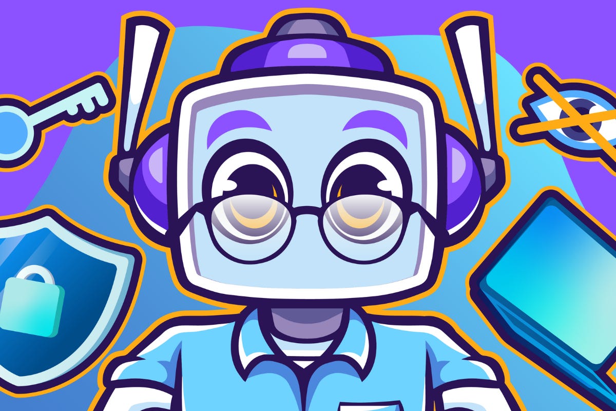 Cartoon AI robot standing in a futuristic operations room, confidently managing glowing dashboards and optimization graphs that reveal hidden system risks and misaligned outcomes.