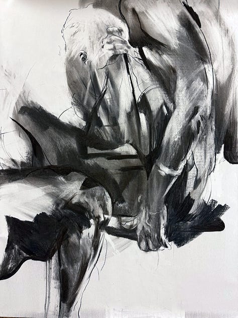 charcoal and crayons drawings — 2024-2025