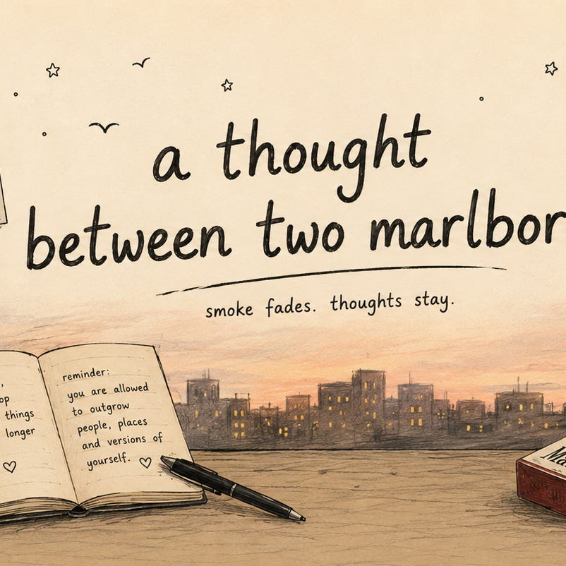 a thought between two marlboros