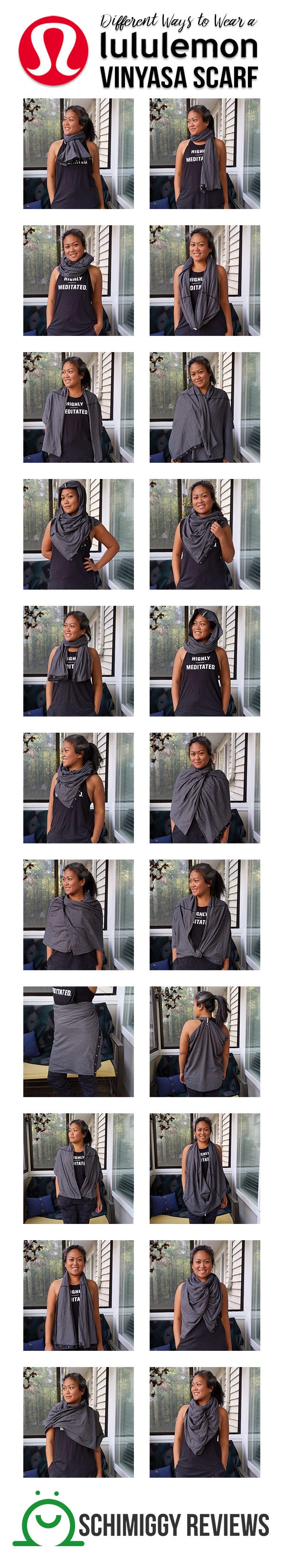 Different Ways to Wear a lululemon Vinyasa Scarf | Schimiggy Reviews Different Ways to Wear a lululemon Vinyasa Scarf | Schimiggy Reviews