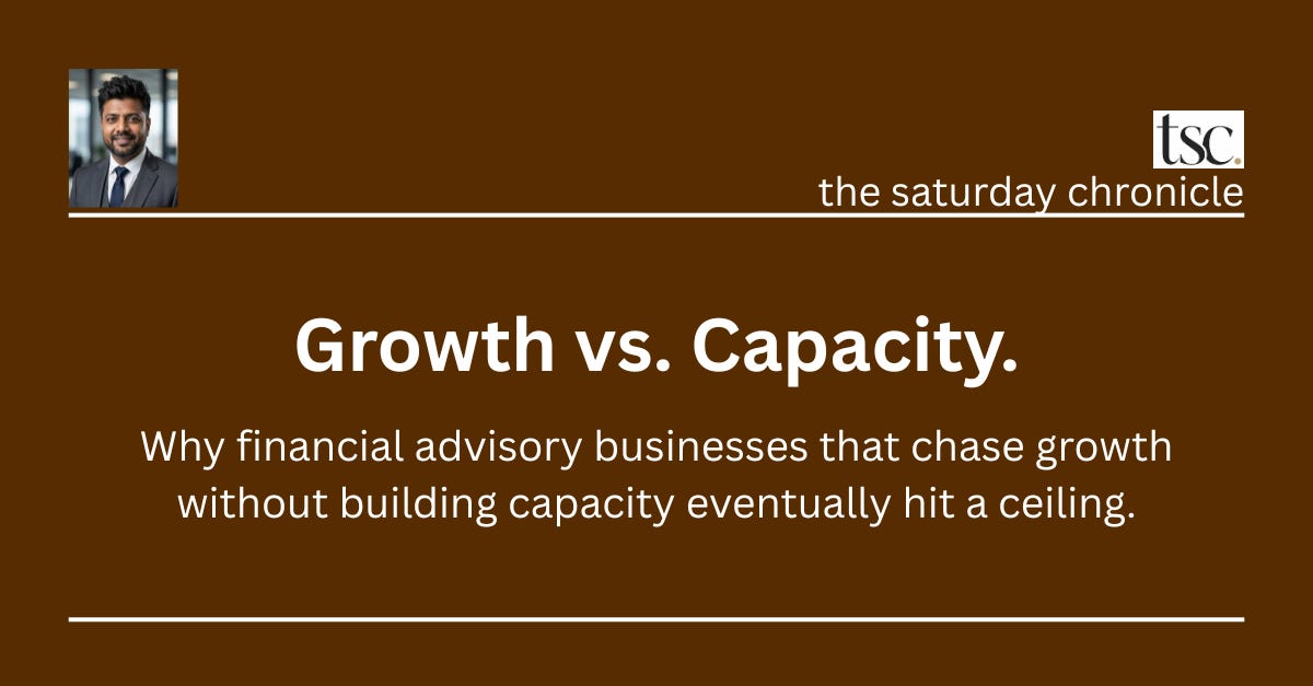 Growth vs. Capacity. - the saturday chroncile by MCR Global