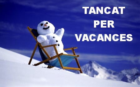 Menjador Sant Esteve: TANCAT PER VACANCES...