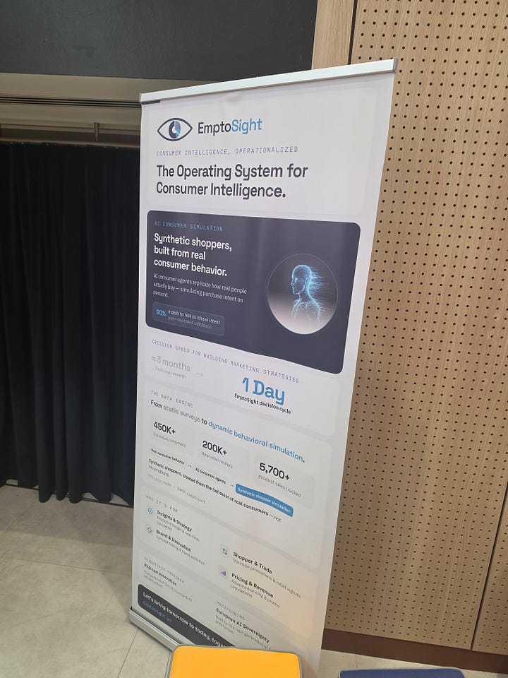 Emptosight booth at future of ai summit