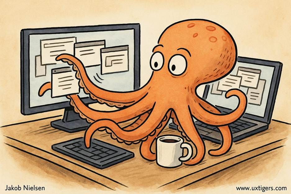 A cartoon of an octopus holding a cup of coffee

AI-generated content may be incorrect.