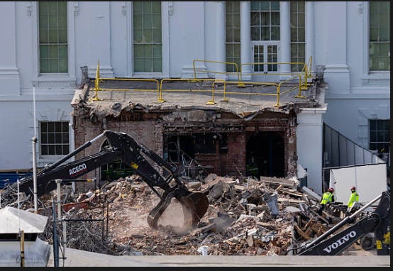 TINA BROWN: Rubble trouble and the ballroom...