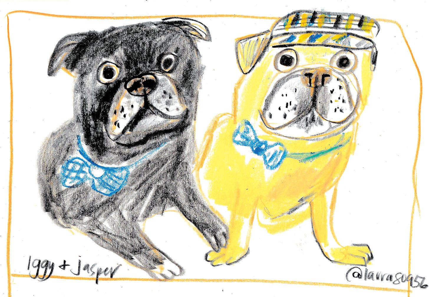 pugs illustrated by Beth Spencer