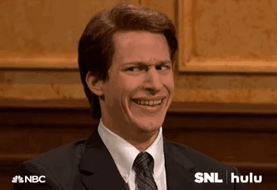 gif of a confused Adam Samberg from SNL