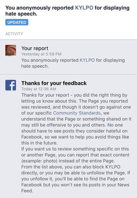 More of Facebook's double standards