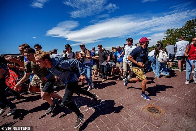 After Kirk was shot, the campus was thrown into chaos as students ran for their lives. Police arrested two men who were determined to not be involved in the crime