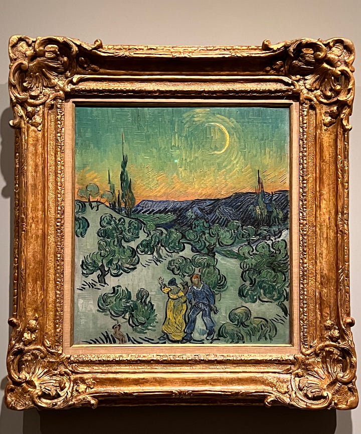 Van Gogh's Cypresses Photos of Paintings