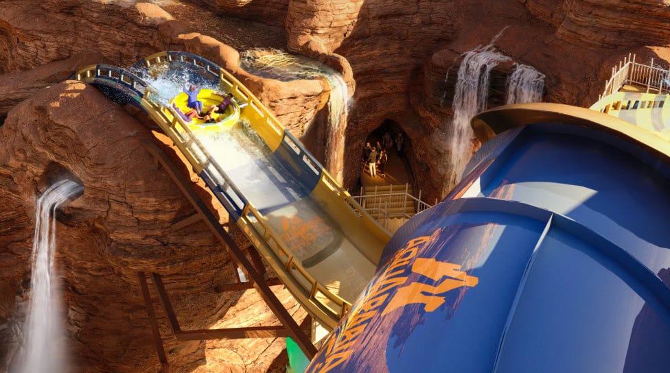 Junoon Drop water coaster preview at AquArabia 