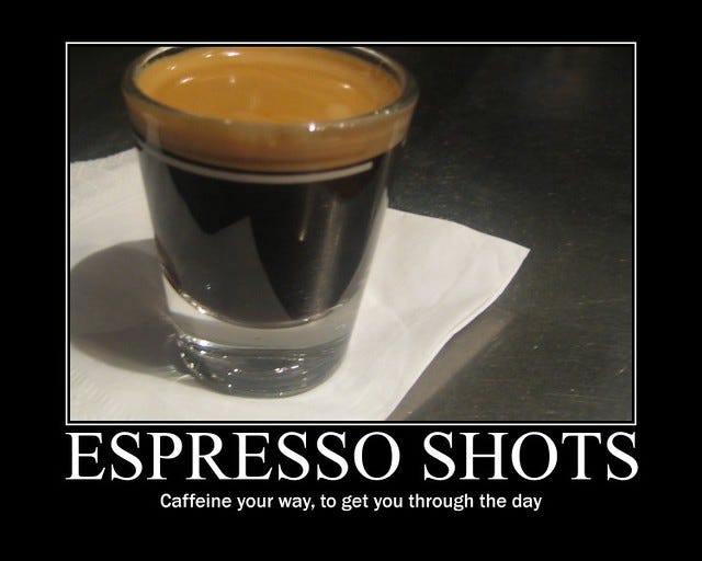 Espresso Shots - Motivational Poster | Created with fd's Fli… | Flickr