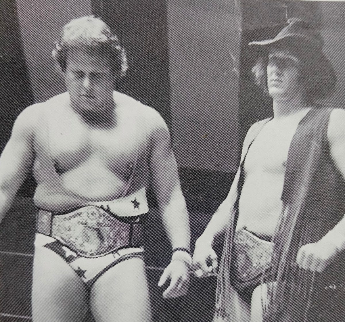 NWA Florida Tag Team Champions Bob Roop and Bob Orton Jr,back in 1976.Roop also held the NWA Florida Tag Belts with Bob Orton Sr,and Orton Jr also held those Tag Titles with NWA Florida Tag Team Champions Bob Roop and Bob Orton Jr,back in 1976.Roop also held the NWA Florida Tag Belts with Bob Orton Sr,and Orton Jr also held those Tag Titles with