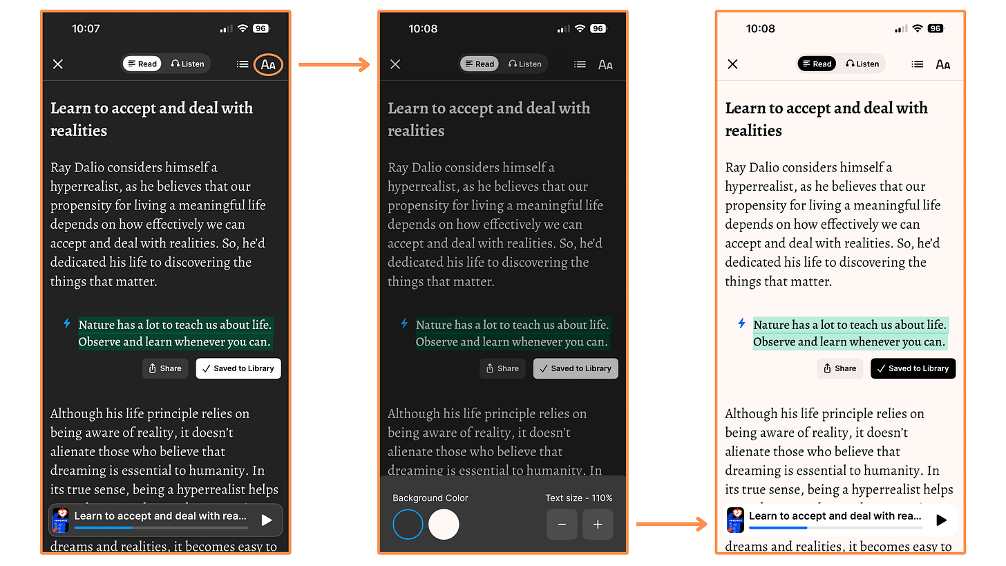 Headway's Style & Size for the book Principles Headway's Style & Size for the book Principles