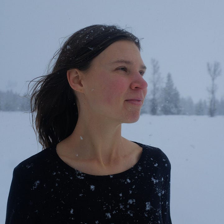 Photo of Isabel Pine and her new album cover