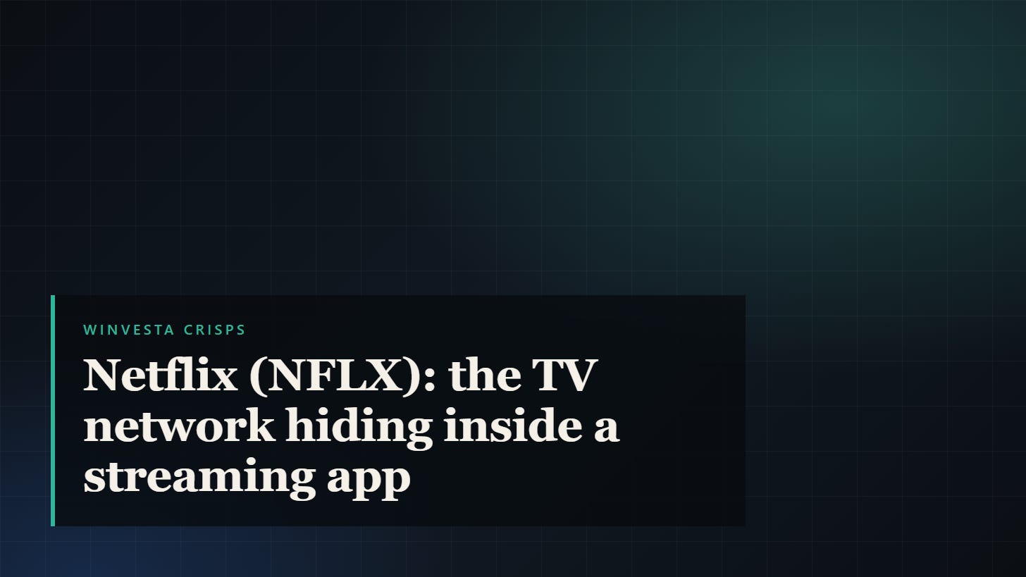 Netflix (NFLX): the TV network hiding inside a streaming app Netflix (NFLX): the TV network hiding inside a streaming app