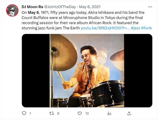 Akira Ishikawa & His Count Buffalos – Dawn (1972) (recorded May 6