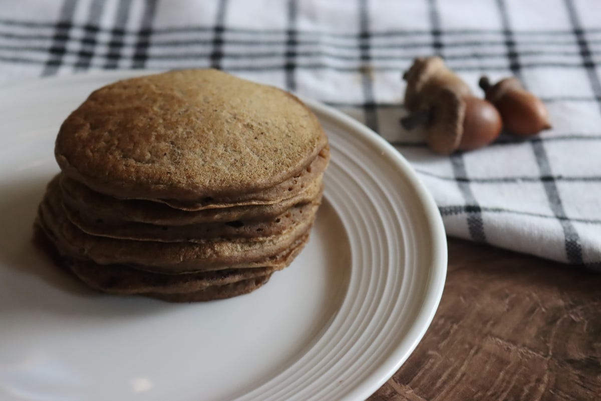 Acorn Flour Pancakes Acorn Flour Pancakes